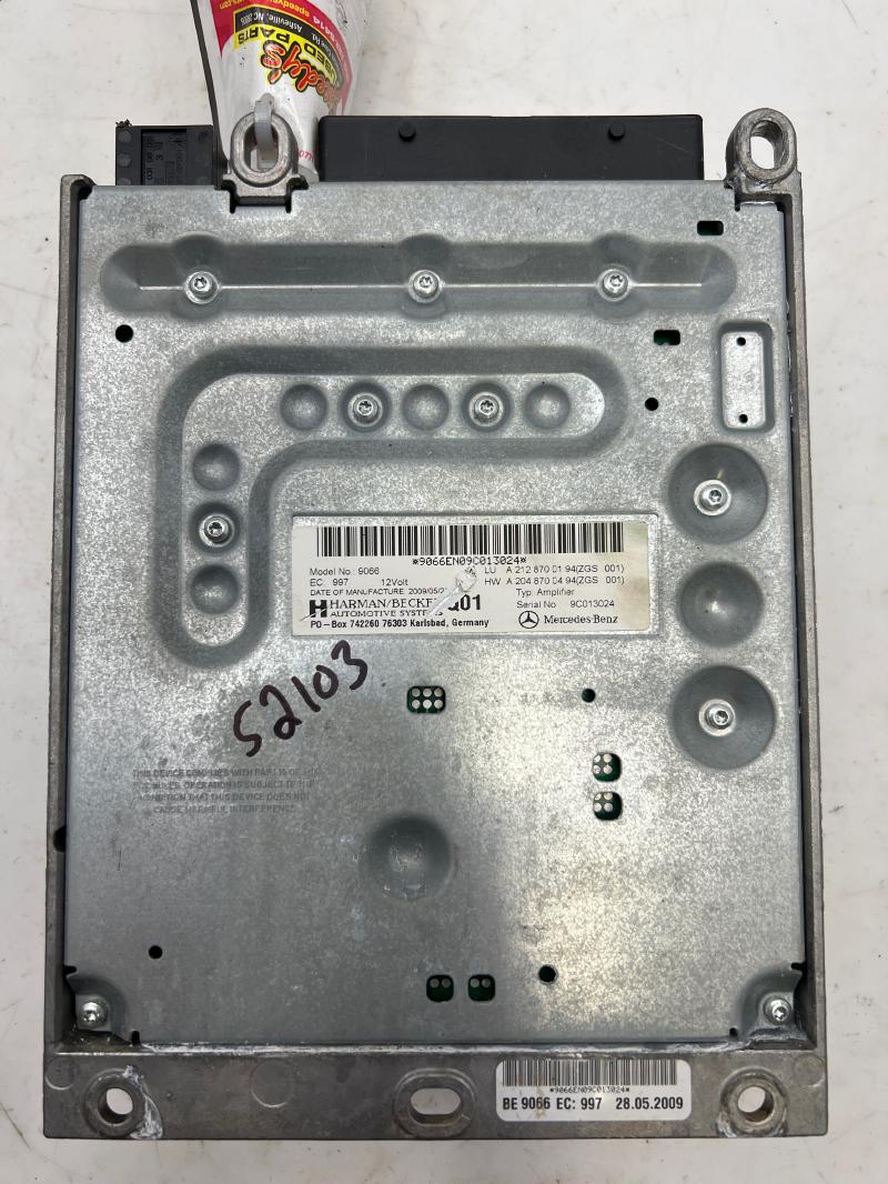 2010 2011 Mercedes Benz W212 Radio Amplifier Assembly OEM 2128700194