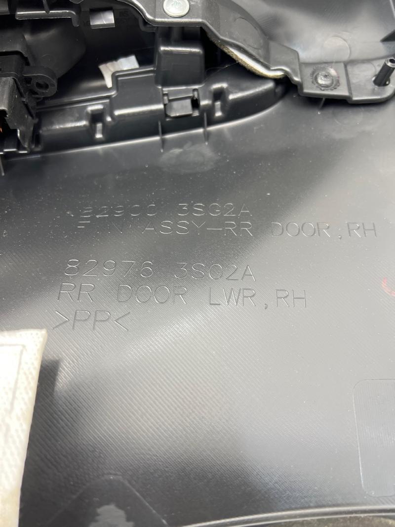 2019 Nissan Sentra Rear Door Trim Panel