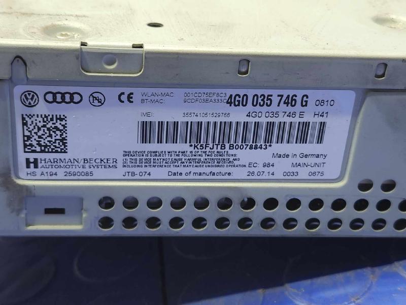 2015 Audi A6 Audio & Visual Equip.(Radio)