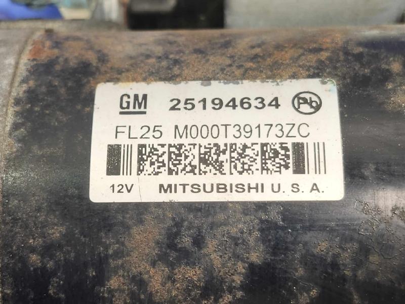 2016 Chevrolet Trax Starter Motor