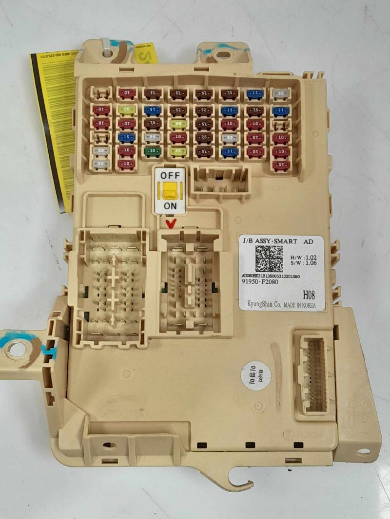 2018 Hyundai Elantra Cabin Fuse Box